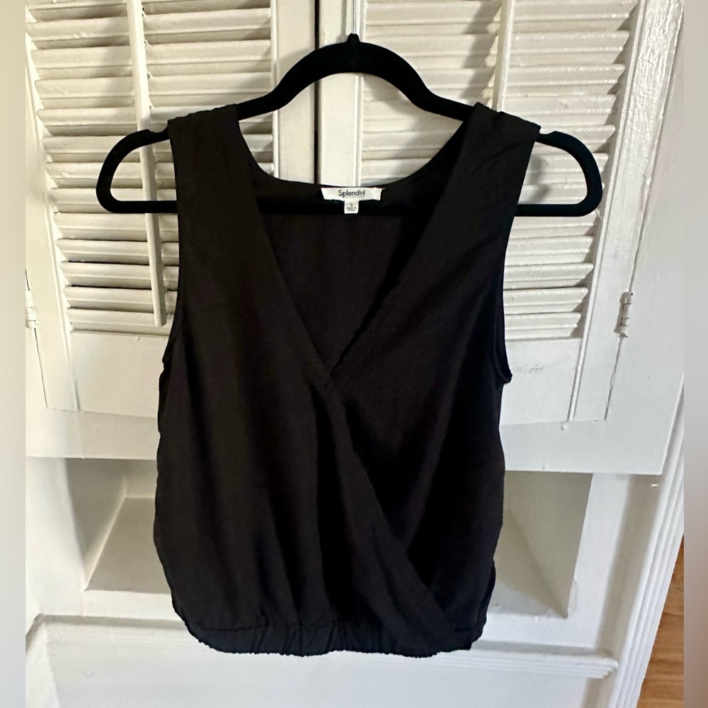 Splendid Black Sleeveless Tank